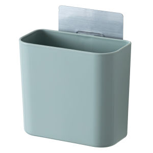 Bathroom Toothpaste Tube Toothbrush Holder Wall Mounted Adhesive Storage Box Comb Rack No Drilling Required Organizer