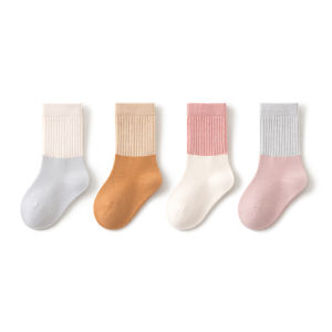 ถุงเท้าเด็กผ้าฝ้ายแท้ฤดูใบไม้ผลิและฤดูใบไม้ร่วงถุงเท้าข้อสั้นสำหรับเด็กวัยแรกเกิดถุงเท้าเด็กชายและเด็กหญิงอายุ 0-3 เดือนแบบไม่มีกระดูก