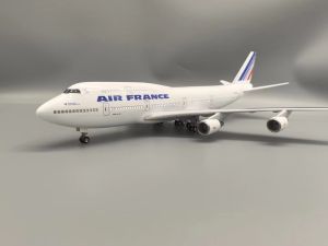New 47CM 747 B747 Model AIR France Airlines With Resin Toy Aircraft Plane Model Wire Wheels Decoration Home Gifts toys for kids