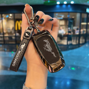 Ford Mustang Metal Key Cover Car Key Case Shell Electric Horse High End Simple Style Automobile Interior Accessories