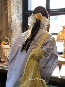 High Elasticity Lace Hair Ties Womens Fashionable Hair Bands Quality Good Fresh out Original Design Fabric Hair Bands