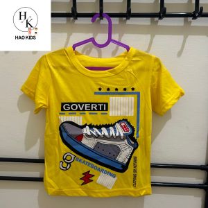 Kaos Baju Anak Sepatu Sneaker Kuning
