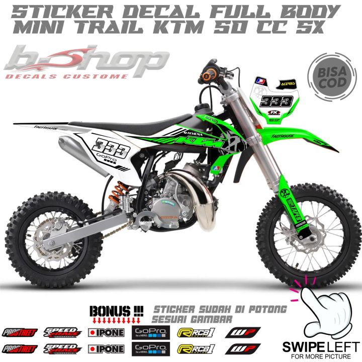 sticker decal full body mini trail ktm 50 cc x motif 333 variasi banyak  pilihan Lazada Indonesia