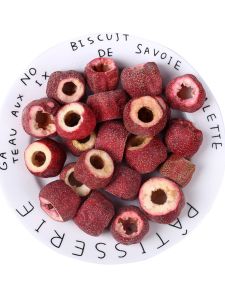 Freeze-Dried Hawthorn Whole Hollow 500G Bulk Instant Seedless Hawthorn Dried Flakes Coreless Hawthorn Ring Water-Soaking Sugar Gourd