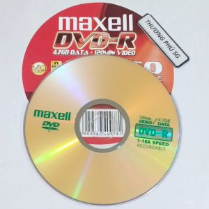 Đĩa DVD Maxell 4.7GB DATA (Tốc độ 1 - 16X) / Chuẩn DVD-R / Lốc 50 Đĩa