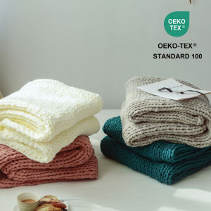Hand-Knit Wool Blanket