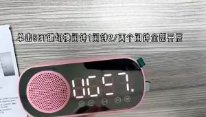 Loa Mini Không Dây Di Động Có Chức Năng Đài FM Màn Hình LED LCD Đồng Hồ Nhiệt Độ Micro Không Dây Hỗ Trợ USB Âm Thanh Vòm 3D