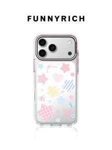 FUNNY RICH | New Original Star Bow Candy Style Magnetic Shockproof Phone Case Transparent