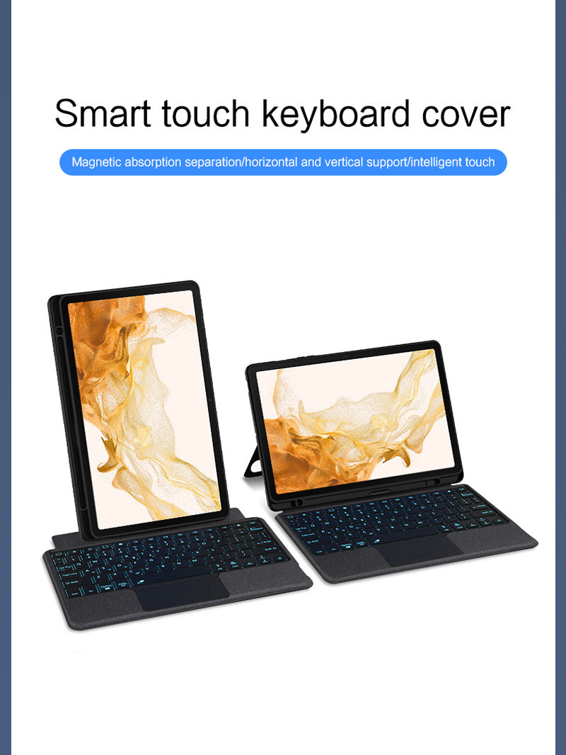AJIUYU | Magic Keyboard Case For Samsung Galaxy Tab S8 S7 11 A8 10.5 S6 ...