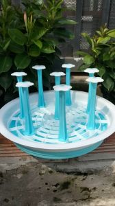 Giá úp ly cắm cốc nhựa hình hoa 46 nhánh 8 nhánh nhựa Việt Nhật 1318/1319