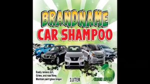 2X4 CAR SHAMPOO STICKER LABEL 10PCS PER ORDER (NON WATERPROOF)