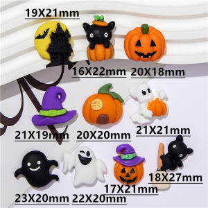 2026 New Broom Pumpkin Ghost Hat Black Cat Castle Fridge Magnets Strong Magnetic for Home Halloween Horror Refrigerator Decor