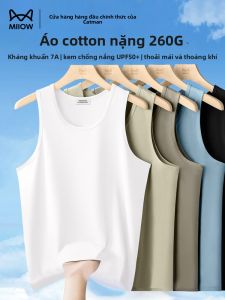 Áo ba lỗ MiiOW Catman nam làm bằng vải cotton 260G không tay dáng thể thao thoáng khí