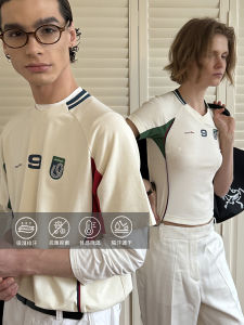 Umamiism Has Dense Sound Quick-Drying Sports Cool Feeling Wicking Antibacterial Breathable European Cup Jersey Short Sleeve T-shirt