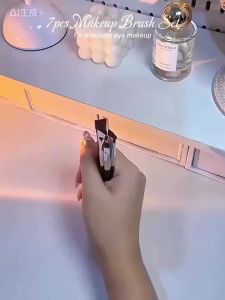 Bộ Cọ Trang Điểm Mắt Chính Xác 5/7 Món Với Thiết Kế Cán Dài Có Thể Đảo Chiều - Cọ Kẻ Mắt Và Cọ Lông Mày Hình Lưỡi Liềm Bằng Sợi Len