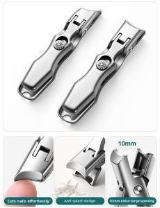 Wide Mouth Powder Steel Splatter-Proof Heavy Duty Nail Clipper Premium Gift Set