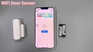 ONENUO Tuya Wifi Door Sensor Window Entry Sensor Security Burglar Door Sensor Alarm Smart Life Magnetic Door Sensor Alexa Google