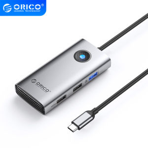 ORICO 5-in-1 USB C Docking Station with 4K HDMI 60W Power Delivery USB 3.0 5 Gbps and 2 USB 2.0 Data Ports USB C Dock for MacBook Air MacBook Pro XPS（PW11）