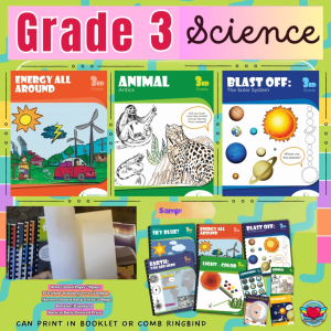 GRADE 3 (SCIENCE) Activity Workbook Worksheet Homeschool Learning Materials | RABAH UP STORE