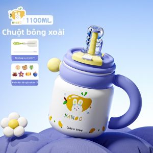 CHICU TOM | Ly Giữ Nhiệt Hấp Dẫn Có Ống Hút cho Học Sinh và Phụ Nữ