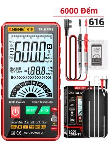 ANENG | Máy Đo Vạn Năng Kỹ Thuật Số ANENG 616 6000 Số Đo Đo Điện Áp AC/DC Dòng Điện Máy Đo Điện Áp Không Tiếp Xúc (NCV) Đồng Hồ Đo Điện Trở Điện Dung Màn Hình Lớn Dụng Cụ Điện