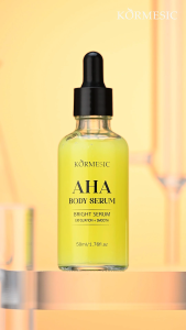 Serum Pemutih Badan Kormesic AHA Body Bright Serum Body Booster Serum Tubuh untuk Kulit Cerah Halus & Glowing