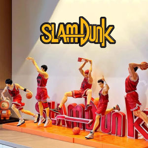 Bandai | Slam Dunk Sakuragi Hanamichi Anime Action Figures Rukawa Kaede Akagi Takenori Mitsui Hisashi Figurine Anime Pvc Model Toys Gifts