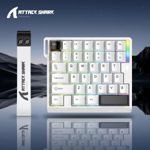 ATTACK SHARK | ATTACK SHARK M36HE Wired Hall Effect Gaming Keypad 8000Hz 128K Scan 0.01mm RT RGB Magnetic One-Handed Keyboard Low Latency