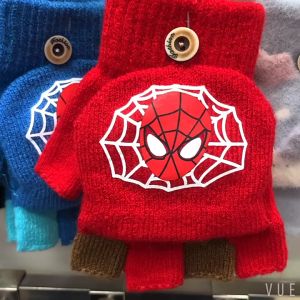 Gang tay len cho bé 3-6 tuổi bao tay siêu nhân người nhện (SPIDER MAN) găng tay hở ngón cho bé từ Pama STORE GT15