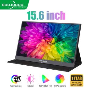 GOOJODOQ Portable Monitor 1920*1080P FHD for Laptop Extender Stand Speaker Ps4 Phone PC Android Switch Macbook HDMI