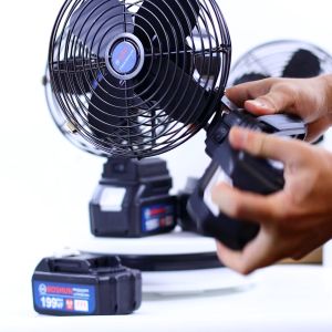 Quạt Sạc Điện Tích Điện Quạt Chạy Pin Boshun Sử Dụng Chân Pin Makita Phổ Thông