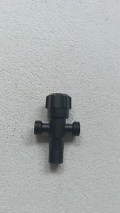 [ FERRUM ] Stop Kran Closet Duduk T Keran Shower Cabang Jet Shower Kamar Mandi Hitam 3331