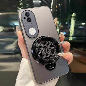 Fingerprint Resistant Vivos20 pro Protective Case with Rotating Wealth Brining Stand Full Cover Shockproof Glass Shell for Men And Women