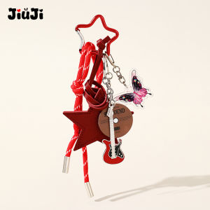 Cartoon Electric Guitar Eccentric Miu-Style Keychain Pendant