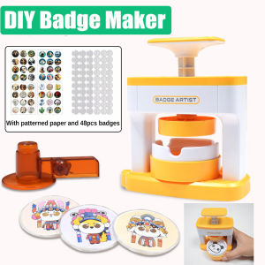 Máy máy làm nút Huy Hiệu Nhà Sản Xuất Máy ép Cho P-ersonalized Trang Trí DIY Sáng Tạo món quà độc nhất vô nhị 48Pcs Nút Phần