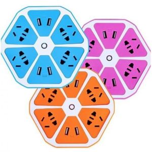 HEXAGON PACKING PLASTIK / USB SOKET LISTRIK 4 USB
