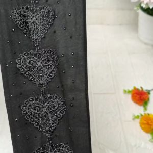 Legging Anak Kaki Mote-mote Love Brukat Bahan Rajut Stretch Size L-XXL 4-14 Tahun/Celana Panjang Anak Perempuan Rajut Stretch Mote-mote Brukat Love