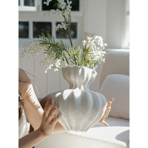 Vase Hoa Lớn Bằng Gốm Trắng Cổ Điển Trung Quốc Đại Lục Texdream Vật Dụng Trang Trí Nhà Vase Hoa Để Bàn Phong Cách Pháp Cổ Điển