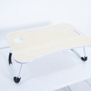 Vusign Folding Table / Meja Belajar Laptop Lipat Warna-Warni Dengan USB Port Bonus Kipas Lampu dan Kabel USB VS86X