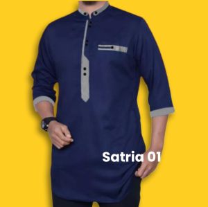Baju Koko Kurta Lengan 3/4 Bahan Katun Toyobo Premium