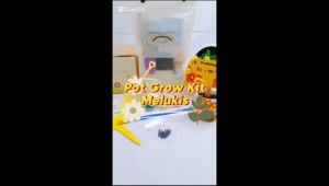 DIY Paket Pot Melukis Pot Lukis Planting Kit Hampers Ulang Tahun Anak