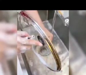 KLF Kain lap dapur Kawat halus untuk membersih panci dan tidak merusak panci