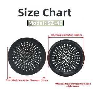 Universal 1.5 Inch 2 Inch High-Pitched Speaker Plastic Protection Net Cover Decoration Cover for Car Audio Modification