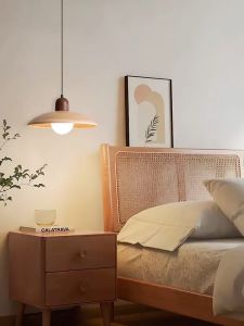 RHPOA E27 chandelier Tir color lights easy installation wooden style