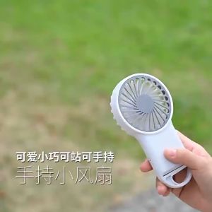 JUFOSIEN Y17 Kipas Angin Mini Portable Recharge /RGB Light Rechargeable Pocket Fan/The Roku Mini Fan dengan Gesper dan Cahaya Berwarna-warni