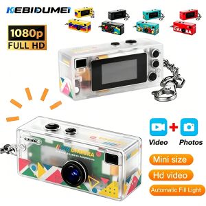 Kebidumei | KEBIDUMEI Mini Action Camera Retro Support Memory Card Thumb Keychain Camera 0.96inch 1080P Very Small Camcorder Video Recorder