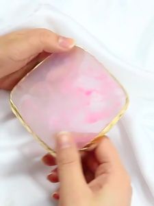 Nail Art Mixing Palette / Palet Nail Art Kerang Multifungsi Display 2 Sisi / Wadah Pencampur Warna Kutek UV
