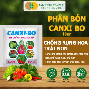 5 Viên Phân Bón Canxi Bo Greenhome Viên 10Gr Tăng Đậu Trái Chống Rụng Hoa Và Trái Non Chống Thối Trái
