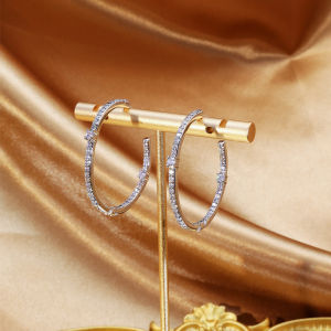 SEQUITO Goddess Costume Jewellery Micro Pave Tiny AAA Cubic Zircon High Quality Hoop Earrings Silver Plated Jewelry SE1018
