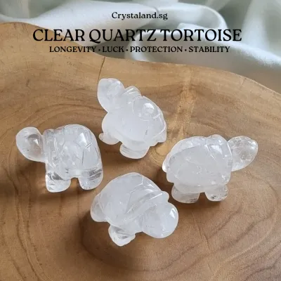 Clear Quartz Tortoise Figurine